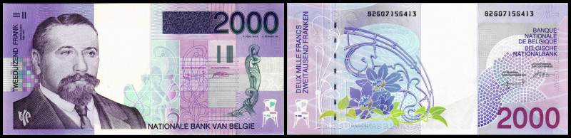 Belgien. Lot 5 Stück (1994-1997 Issue): P-147 100 Francs ND, P-148 200 Francs ND...