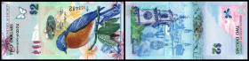 Bermuda. Lot 11 Stück (2009 Issue): P-57 2 Dollars 01.01.2009, P-57b 2 Dollars 01.01.2009, P-57c 2 Dollars 01.01.2009, P-58 5 Dollars 01.01.2009, P-59...