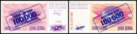 Bosnien. Lot 37 Stück (20 + 17 Banja Luka Issue) (1992-1993 Issues): P-34a 100 000 Dinara 01.09.1993, P-36 10 000 000 Dinara 10.11.1993, P-39 1 Dinar ...