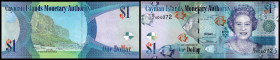 Cayman Island. Lot 7 Stück + 2 Dubletten (2010 Series): 3 x P-38 1 Dollar 2010, P-38d 1 Dollar 2014, P-39 5 Dollars 2010, P-40 10 Dollars 2010, P-41 2...