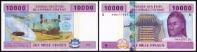 Central African States - Cameroun. Lot 17 Stück (Cameroun 1993-2001, 2002 Issues): P-201Ef 500 Francs 1999, P-202Eh 1000 Francs 2002, P-202Eh 1000 Fra...
