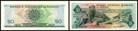 Congo Democratic Republik. P-5a 50 Francs 01.04.1962. I