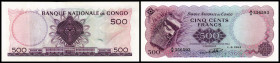 Congo Democratic Republik. P-7a 500 Francs 01.08.1964. I