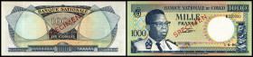 Congo Democratic Republik. Specimen P-8s 1000 Francs 01.08.1964. I