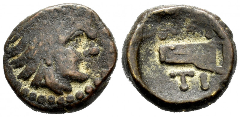 Cimmerian Bosporos. Pantikapaion. AE 13. 310-304/3 BC. (Hgc-7, 135). (MacDonald-...