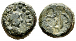 Galia. Massalia. AE 11. 49 BC. (Lt-2051 var). Ae. 2,63 g. Almost VF. Est...40,00. 

Spanish Description: Galia. Massalia. AE 11. 49 a.C. (Lt-2051 va...