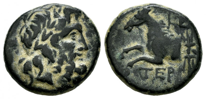 Psidia. AE 17. 72-71 BC. Termessos. (Sng Cop-291). (Sng Bn-2106). Rev.: TEP - Ho...