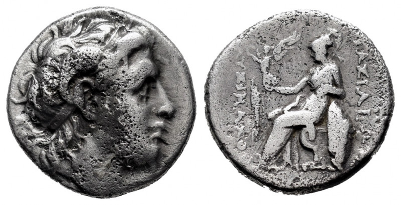 Kingdom of Thrace. Lysimachos. Drachm. 305-281 BC. (Müller-85 var). Rev.: BAΣΙΛΕ...