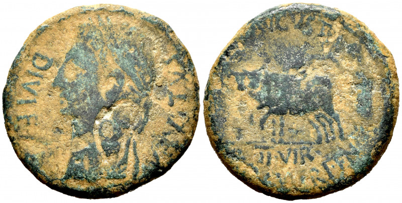 Caesaraugusta. Augustus period. Unit. 27 BC - 14 AD. Zaragoza. (Abh-318). (Acip-...