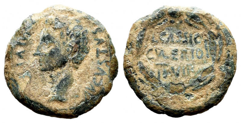 Caesaraugusta. Augustus period. Quadrans. 27 BC - 14 AD. Zaragoza. (Abh-338). (A...