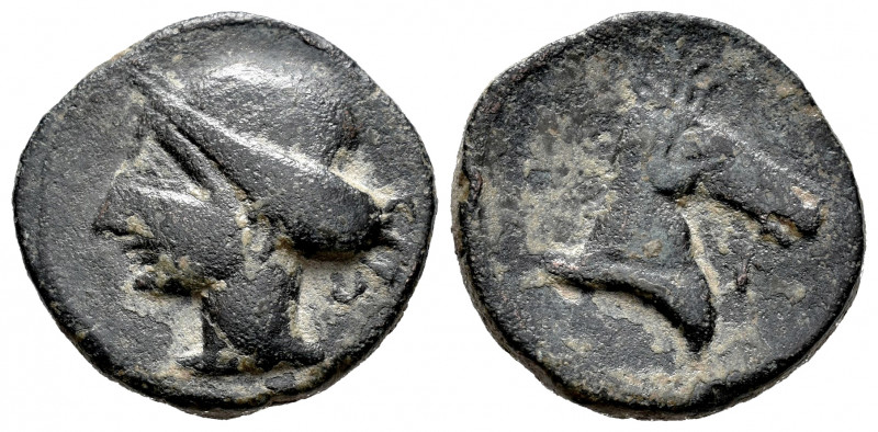 Hispanic-Carthaginian Coinage. Calco. 220-215 BC. Cartagena (Murcia). (Abh-511)....