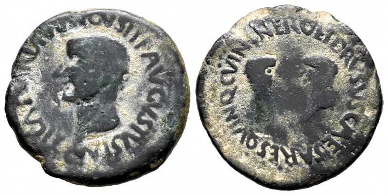 Carthage Nova. Time of Tiberius. Half unit. 14-36 AD. Cartagena (Murcia). (Abh-6...
