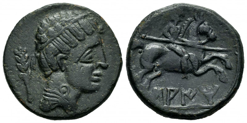Saiti-Saetabi. Unit. 120-20 BC. Xátiva (Valencia). (Abh-2100). (Acip-2031). Anv....