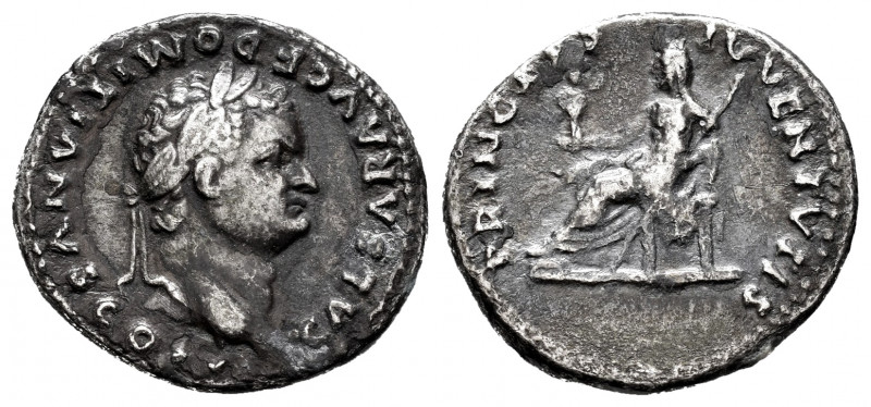 Domitian. Denarius. 97 AD. Rome. (Spink-2641). (Ric-244). (Seaby-378). Rev.: PRI...