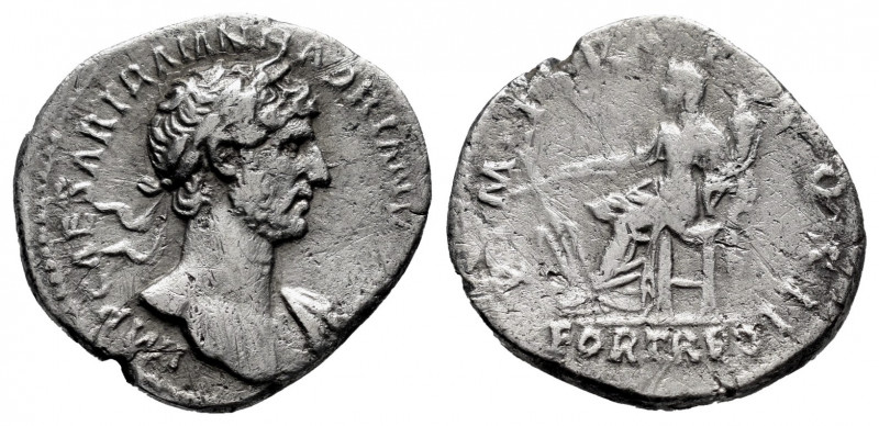Hadrian. Denarius. 118 AD. Rome. (Ric-41). (Rsc-745b). Anv.: IMP CAESAR TRAIAN H...