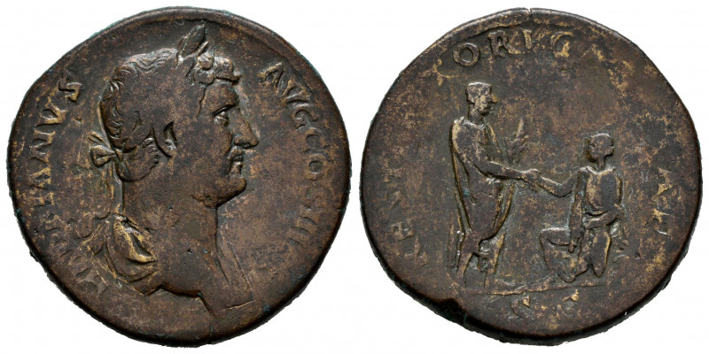 Hadrian. Sestertius. 130-138 AD. Rome. (Ric-II 3 1848). (Bmcre-1807/8). Anv.: HA...
