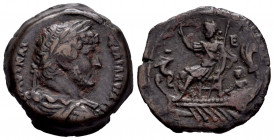 Hadrian. AE Diobol. 130-131 AD. Alexandria. (Dattari-1582). Ae. 9,30 g. Rare. Almost VF. Est...250,00. 

Spanish Description: Adriano. AE Dióbolo. 1...