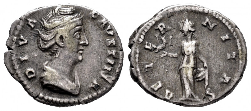 Faustina Senior. Denarius. 147 AD. Rome. (Spink-4576). (Ric-354). (Seaby-11). Re...