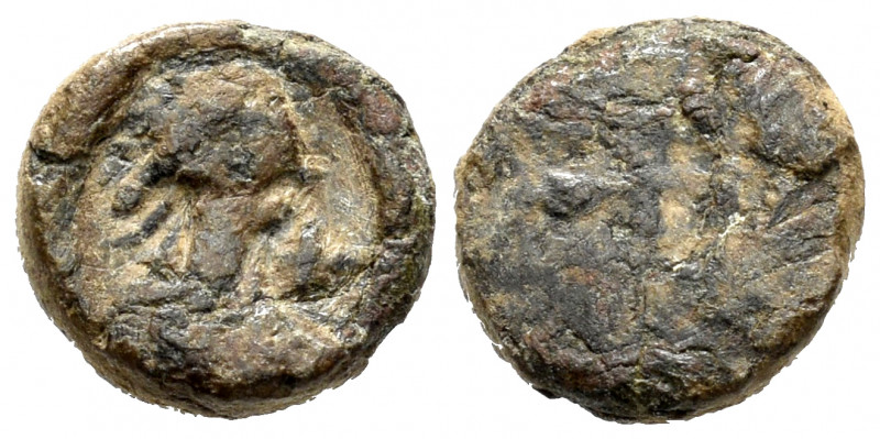 Nummus. Century VI. Toleto (Toledo). (Crusafont-Group D, type 44). Anv.: Bust to...