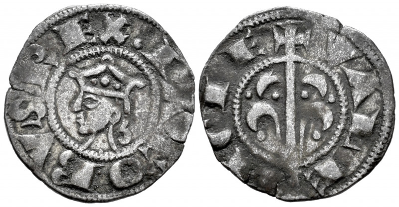The Crown of Aragon. Jaime I (1213-1276). Dinero. Valencia. (Cru-314). Ve. 0,96 ...