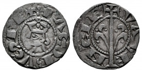 The Crown of Aragon. Jaime I (1213-1276). Dinero. Valencia. (Cru-316). (Cru C.G-2130). Ve. 0,75 g. VF. Est...18,00. 

Spanish Description: Corona de...