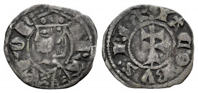 The Crown of Aragon. Jaime I (1213-1276). Óbolo. Aragon. (Cru-319). Anv.: ARA-GON. Rev.: IACOBVS REX. Ve. 0,41 g. VF. Est...25,00. 

Spanish Descrip...