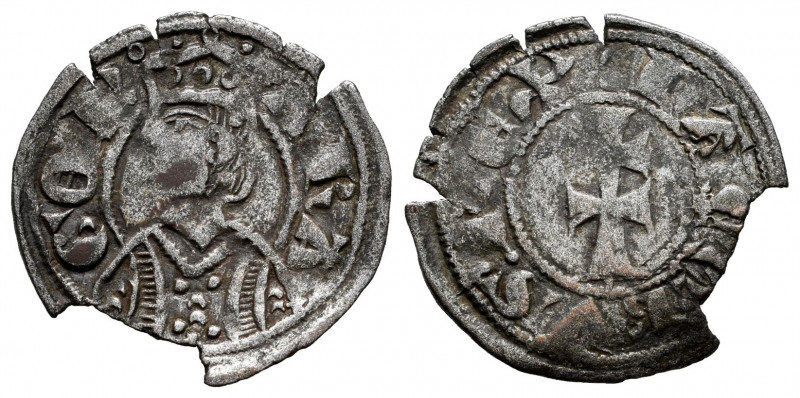 The Crown of Aragon. Jaime II (1291-1327). Dinero. Aragon. (Cru-364). (Cru C.G-2...