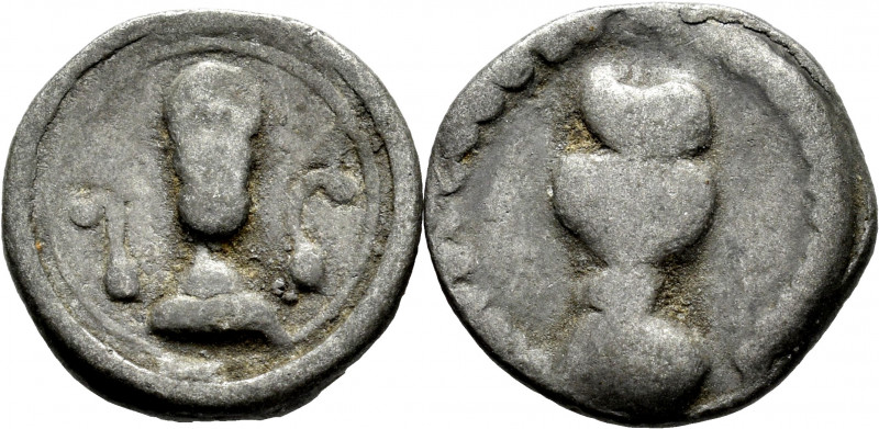 Felanitx. Lead. Mallorca. (Cru. L-2401/2). Pb. Two different types. Choice F/Alm...