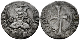 The Crown of Aragon. Alfonso IV (1327-1336). Dobler. Mallorca. (Cru C.G-2897). Ve. 1,10 g. Shields on both sides of the bust. Almost VF/Choice F. Est....
