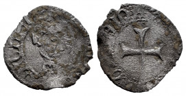 The Crown of Aragon. Juan II de Aragón, Barcelona, Valencia y Mallorca (1458-1479). Diner. Mallorca. (Cru C.G-2999). Ve. 0,48 g. Rare. Choice F. Est.....