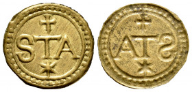 Sant Feliu. Pellofa. Gerona. (Cru-L 1692). Ae. 0,44 g. XF. Est...20,00. 

Spanish Description: Sant Feliu. Pellofa. Gerona. (Cru-L 1692). Ae. 0,44 g...