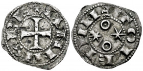 Kingdom of Castille and Leon. Alfonso VI. Dinero. Toledo. (Bautista-9). (Abm-8.2). Ve. 0,80 g. VF/Choice VF. Est...50,00. 

Spanish Description: Rei...