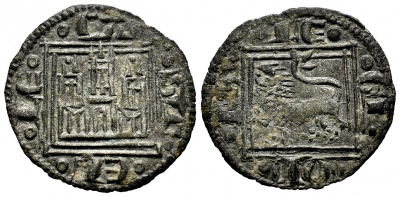 Kingdom of Castille and Leon. Alfonso X (1252-1284). Obol. (Bautista-416). Ve. 0...