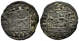 Kingdom of Castille and Leon. Alfonso X (1252-1284). Obol. Without mint mark. (Bautista-no cita). Anv.: LEGIONSI. Rev.: CASTLELE. Ve. 0,47 g. Rare. VF...