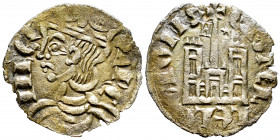 Kingdom of Castille and Leon. Sancho IV (1284-1295). Cornado. Murcia. (Bautista-431.1). Ve. 0,62 g. H and star on the sides of the central cross. Almo...