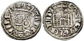 Kingdom of Castille and Leon. Sancho IV (1284-1295). Cornado. (Bautista-435.1). Ve. 0,66 g. Stars on the sides of the central cross and pellet below t...