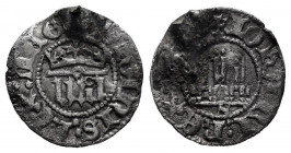 Kingdom of Castille and Leon. Juan I (1379-1390). 1/6 real. Sevilla. (Bautista-805, como Juan II). Ag. 0,68 g. Welded ring to be used as a jewel. Almo...