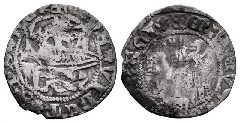 Kingdom of Castille and Leon. Enrique IV (1454-1474). 1/2 real. Segovia. (Bautis...
