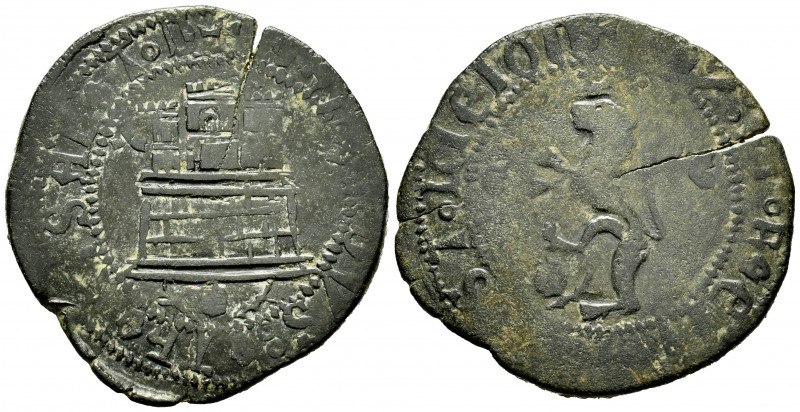 Catholic Kings (1474-1504). 2 maravedis. Granada. (Cal-97). Anv.: + FERNANDVS : ...