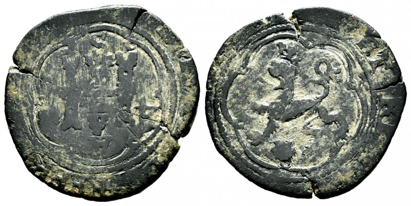 Catholic Kings (1474-1504). 4 maravedis. Coruña. (Cal-128). Ae. 7,40 g. Castle b...