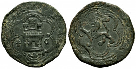 Catholic Kings (1474-1504). 4 maravedis. Cuenca. (Cal-135). Ae. 7,03 g. Choice VF. Est...60,00. 

Spanish Description: Fernando e Isabel (1474-1504)...