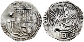 Catholic Kings (1474-1504). 1 real. Granada. R. (Cal-371). Ag. 3,18 g. Puncture. Choice F. Est...40,00. 

Spanish Description: Fernando e Isabel (14...