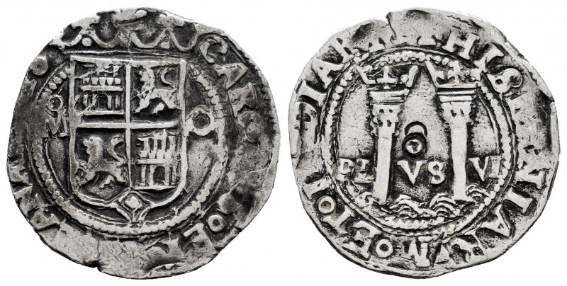 Charles-Joanna (1504-1555). 1 real. México. M-O. (Cal-74). Ag. 3,38 g. Almost VF...