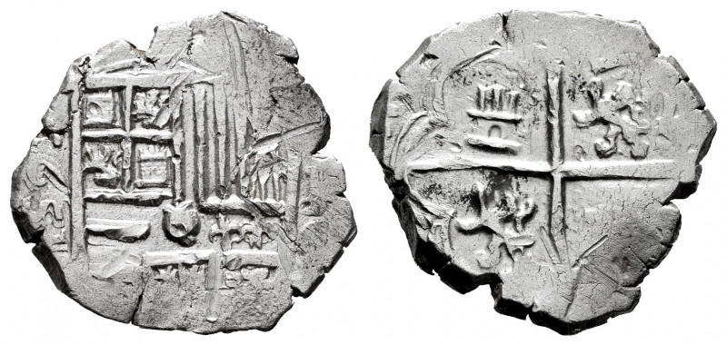 Philip II (1556-1598). 1 real. 159?. Granada. (F). (Cal-tipo 78). Ag. 3,46 g. La...