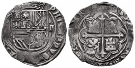 Philip II (1556-1598). 2 reales. México. O. (Cal-357). Ag. 6,71 g. Two points on value. Almost VF. Est...100,00. 

Spanish Description: Felipe II (1...