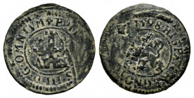 Philip III (1598-1621). 1 maravedi. 1598. Segovia. (Cal-107). (Jarabo-Sanahuja-C41). Ae. 1,52 g. Striking defect. Scarce. Almost VF. Est...35,00. 

...