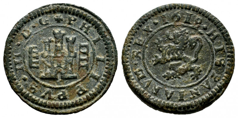 Philip III (1598-1621). 4 maravedis. 1618. Segovia. (Cal-208). (Jarabo-Sanahuja-...