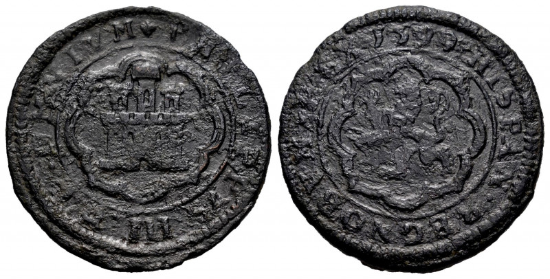 Philip III (1598-1621). 4 maravedis. 1599. Segovia. (Cal-248). (Jarabo-Sanahuja-...