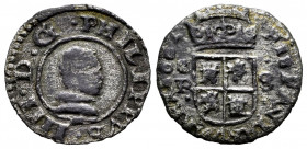 Philip IV (1621-1665). 8 maravedis. 1664. Sevilla. R. (Cal-470). (Jarabo-Sanahuja-M636). Ae. 1,38 g. Almost VF. Est...20,00. 

Spanish Description: ...