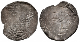 Philip IV (1621-1665). 4 reales. 159?. Ag. 13,71 g. Mintmark not visible. Choice F. Est...70,00. 

Spanish Description: Felipe IV (1621-1665). 4 rea...